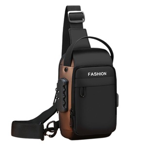 Anti-theft Chest Shoulder Crossbody Sling Bag with USB Port