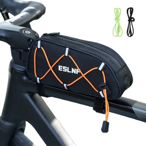 Bicycle Bike Frame Bag Front Top Tube Road Cycling Bag with Reflective Ropes