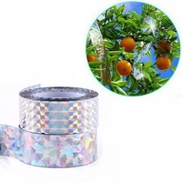 Bird Deterrent Reflective Scare Tape Anti-Bird Scare Tape Dual-Side Pest Repellent Ribbon Garden Pest Control Tape