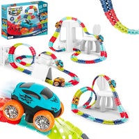 Bay Fast Trackglow-in-the-dark Led Race Track Cars For Kids - Educational  Toy Set