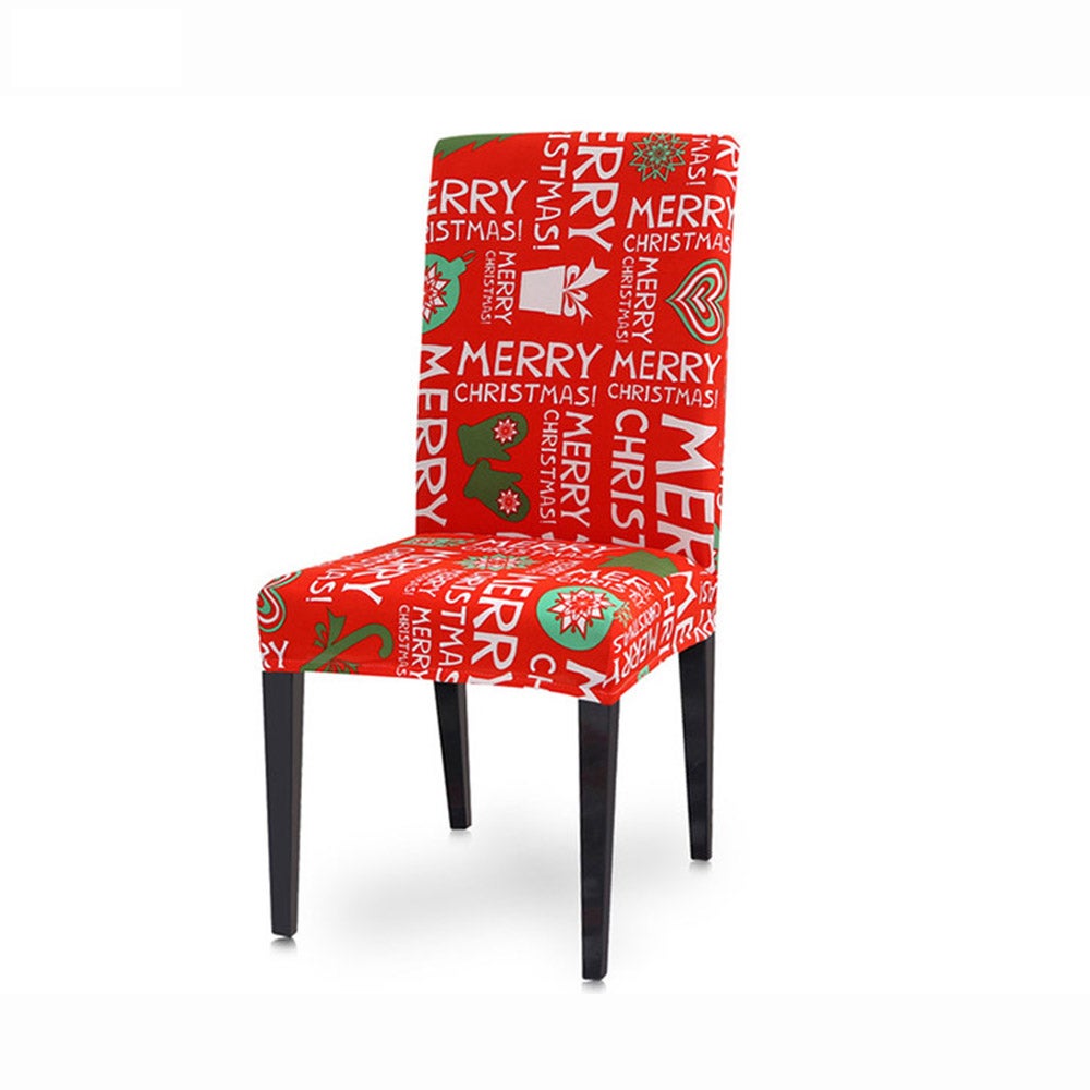 Christmas Chair Cover Elastic Chair Slipcover
