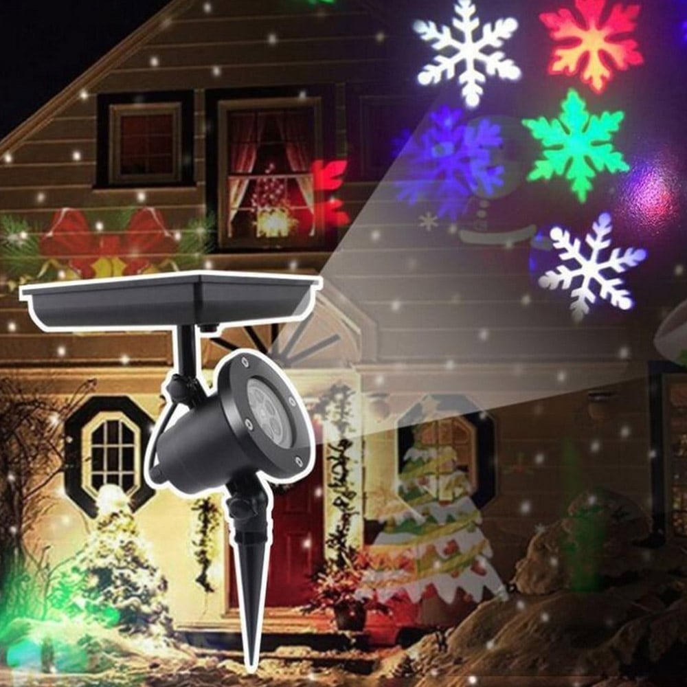 solar led projection christmas lights