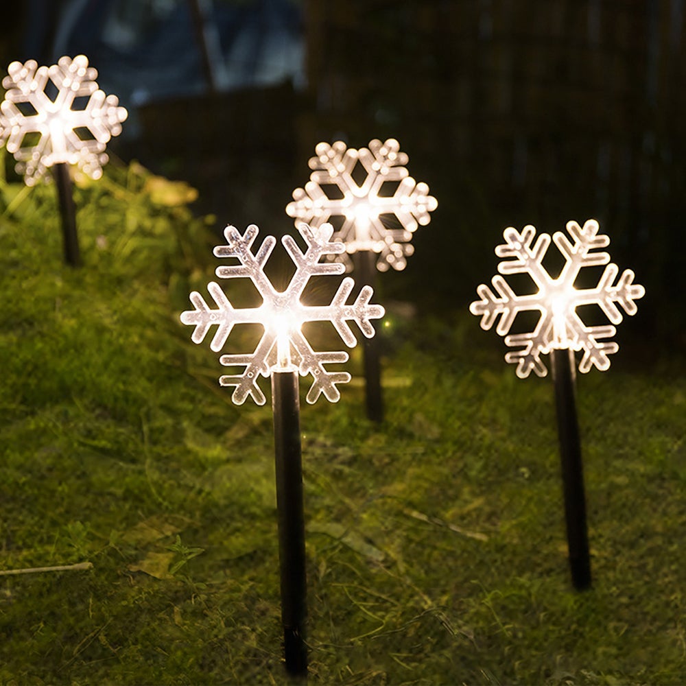 Christmas Snowflake Star Christmas Tree Light Battery Powered Garden Lights