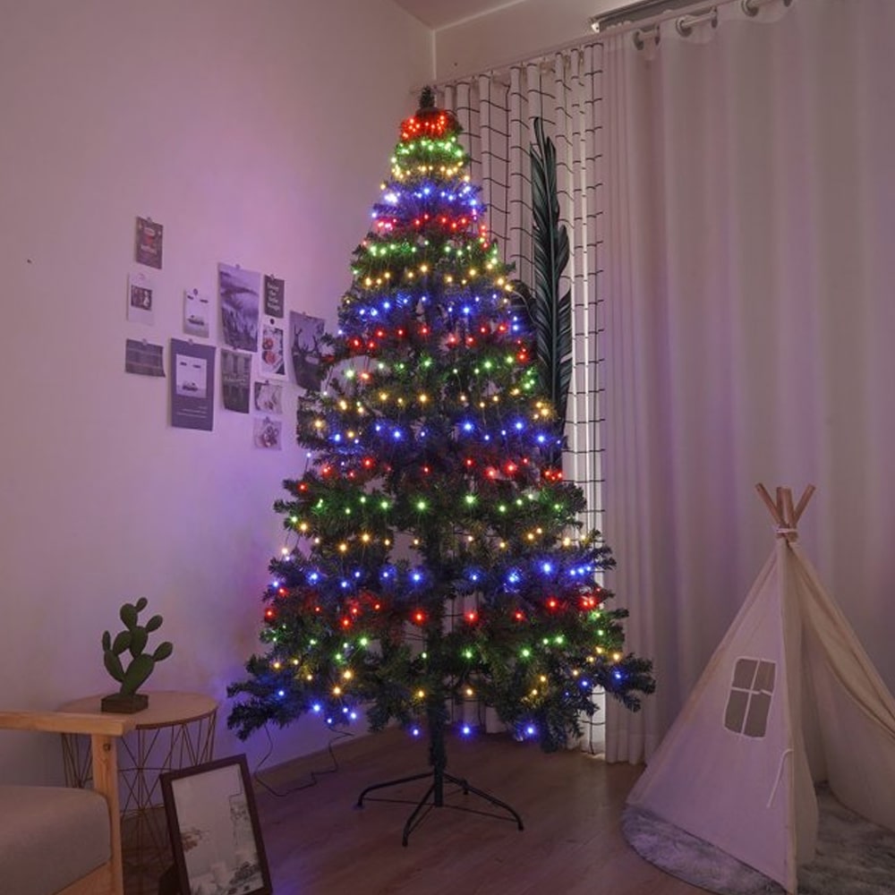 Waterfall led deals christmas tree