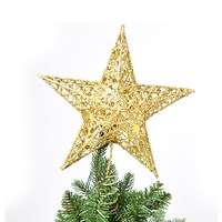 Christmas Tree Top Sparkles Star Christmas Tree Topper Decoration Xmas Decoration Ornament Christmas Party Decoration Star