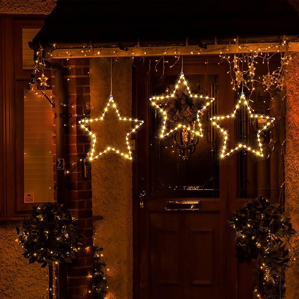 Hanging star deals fairy lights