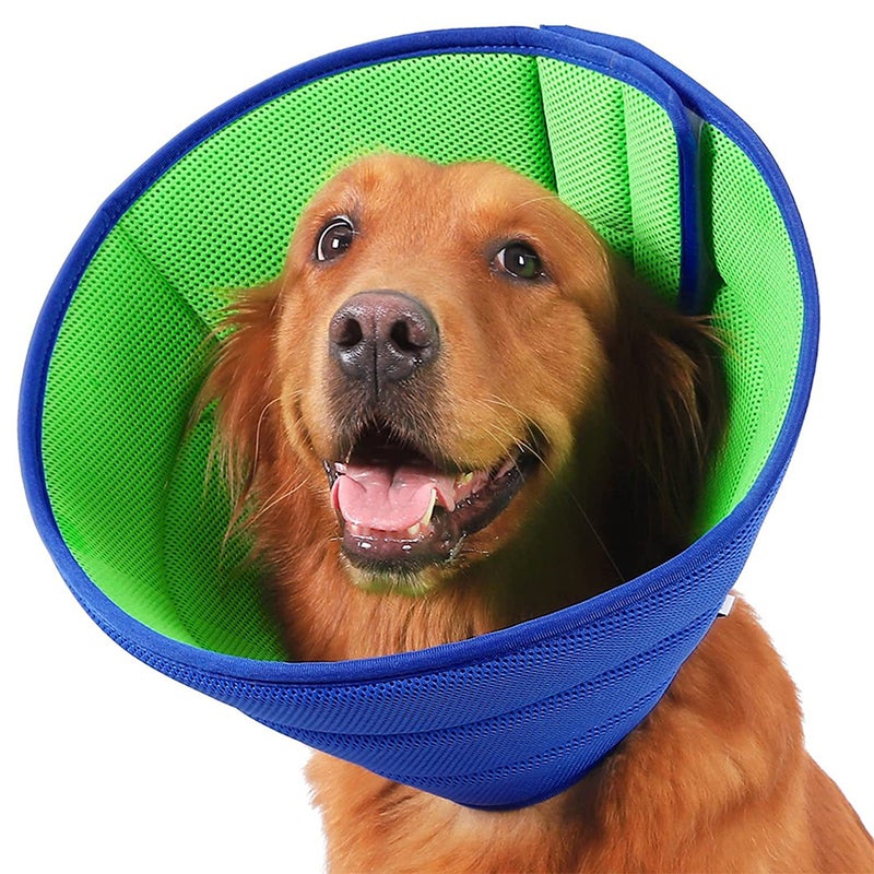 Buy Cone Dog Collar Breathable Stop Licking Neck Collar for Dogs After  Surgery - MyDeal