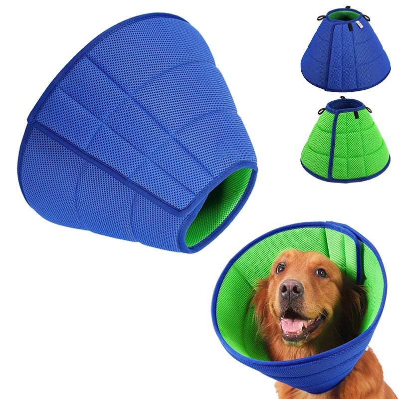 Cone Dog Collar Breathable Stop Licking Neck Collar for Dogs After Surgery