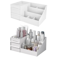 Makeup Organiser Storage Box Cosmetic Jewelry with 2 Drawer Case
