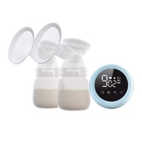 Double Breast Milk Pump Electric Breastfeeding Pump 3 Modes Dual Rechargeable Nursing