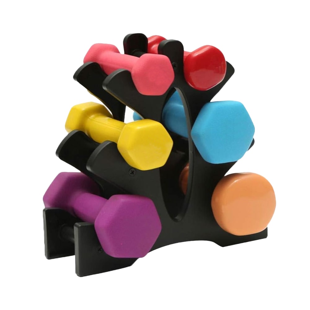Buy Dumbbell Storage Holder Gym Hand Weight Stand 3 Tier Tree Rack ...