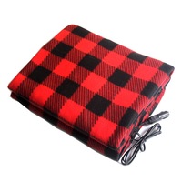 Electric Car Heated Blanket 12 Volt Travel Warm Blanket Cover Heater