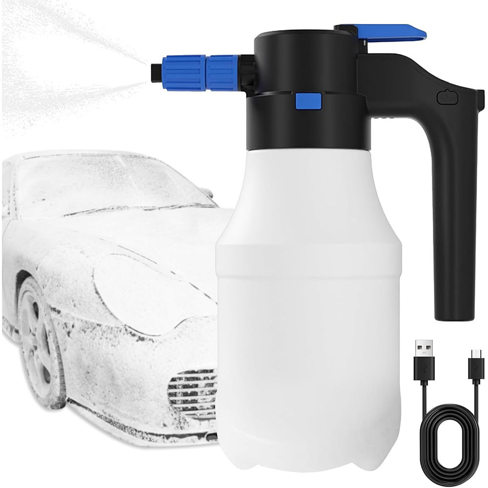 Electric Car Wash Sprayer 1.5L Foam USB Rechargeable Unbranded