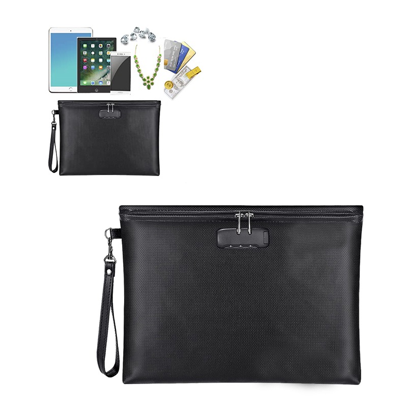 Buy Fireproof Document Bag with Lock Fireproof Document Bag File