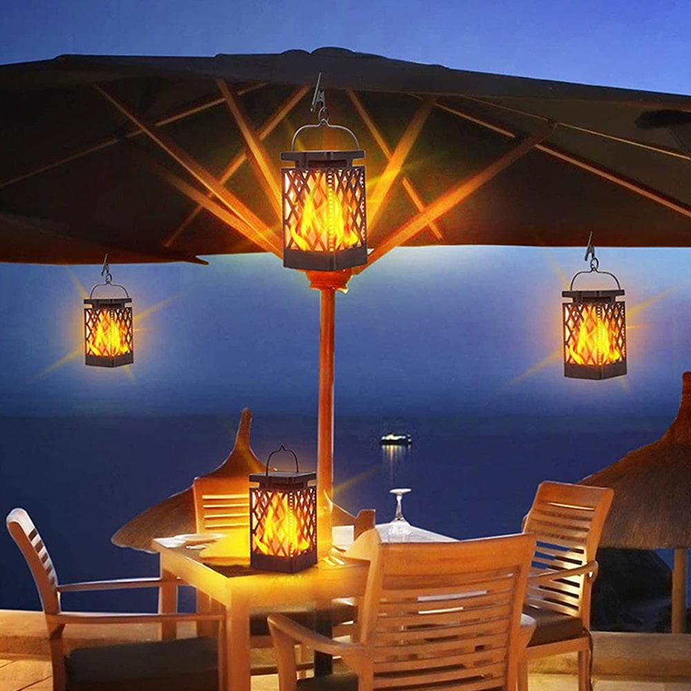 Flickering outdoor deals wall light