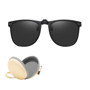 Flip Up Sunglass Clips Clip-On Sunglasses Polarized Flip-Up Glasses for Men and Women