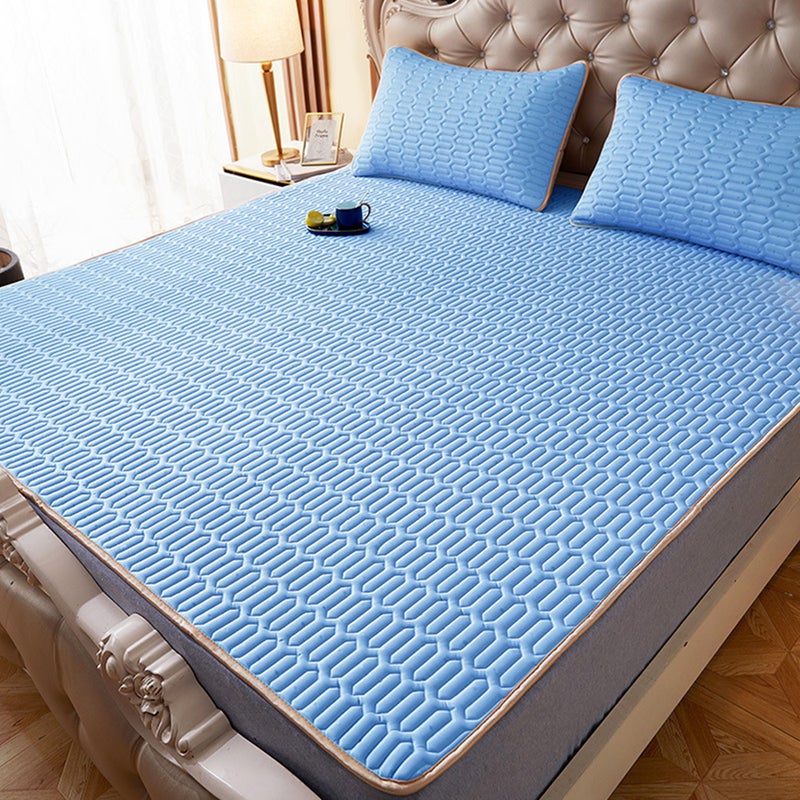 Buy Foldable Cooling Latex Mattress Pad for Summer Cover Foldable Bed ...