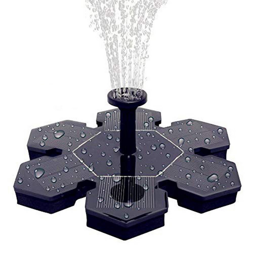 Garden Solar Powered Fountain with LED Light Garden Decoration Floating Solar Powered Fountain Pump Outdoor Water Pump
