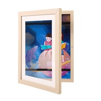 Kids Art Frame For Kids Drawings Storage Kids Art Frames Wooden Artwork Display Hold