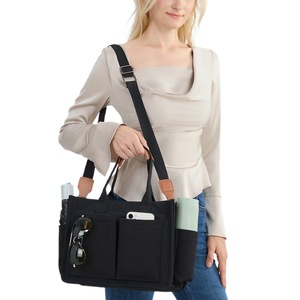 Large Canvas Tote Bag Crossbody Purse Handbag Laptop Work Bags For Women