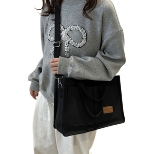 Large Canvas Tote Bag For Women With Compartments Crossbody Bag Purse Bag With Pockets