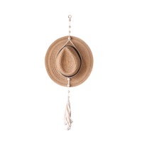 Macrame Hat Hangers for Wall Bohemian Women Hat Rack Organizer Hat Display Decor Decorative Cap Holder