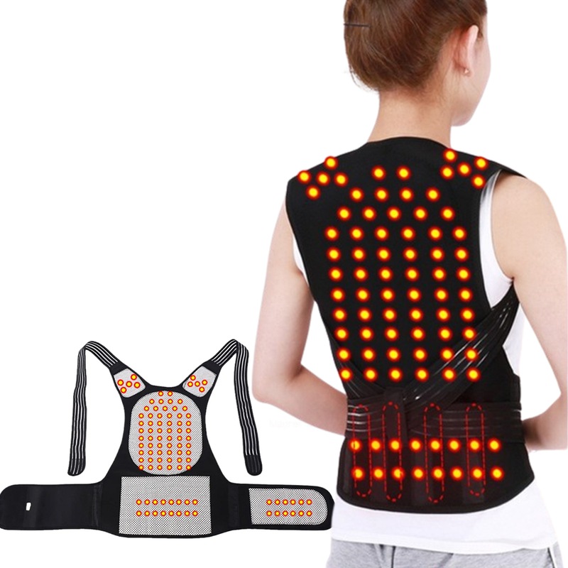 Buy Magnetic Self Heating Belt Lumbar Lower Back Support Brace For 