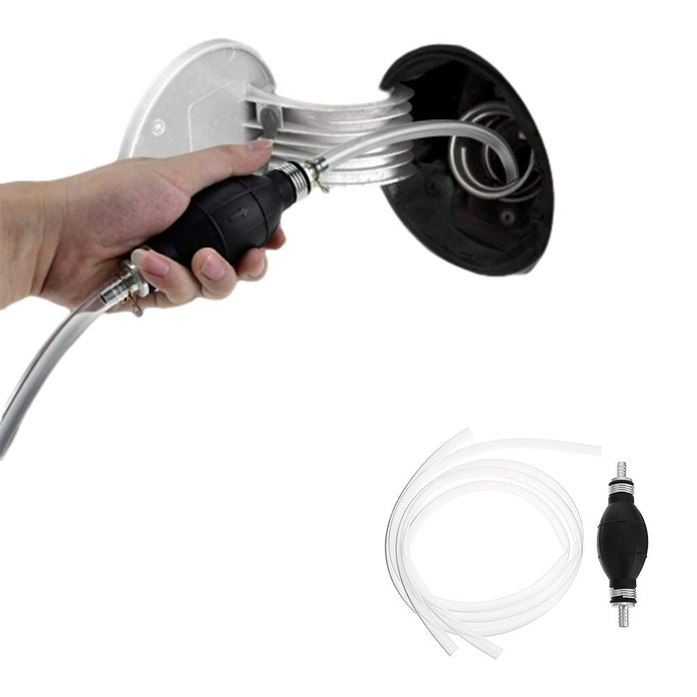 Manual Water Oil Liquid Syphon Petrol Fuel Transfer Pump with Hand Siphon Pipe