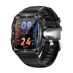 Military Smart Watch for Men Heart Rate Sleep Monitor IPX8 Waterproof for Android iOS