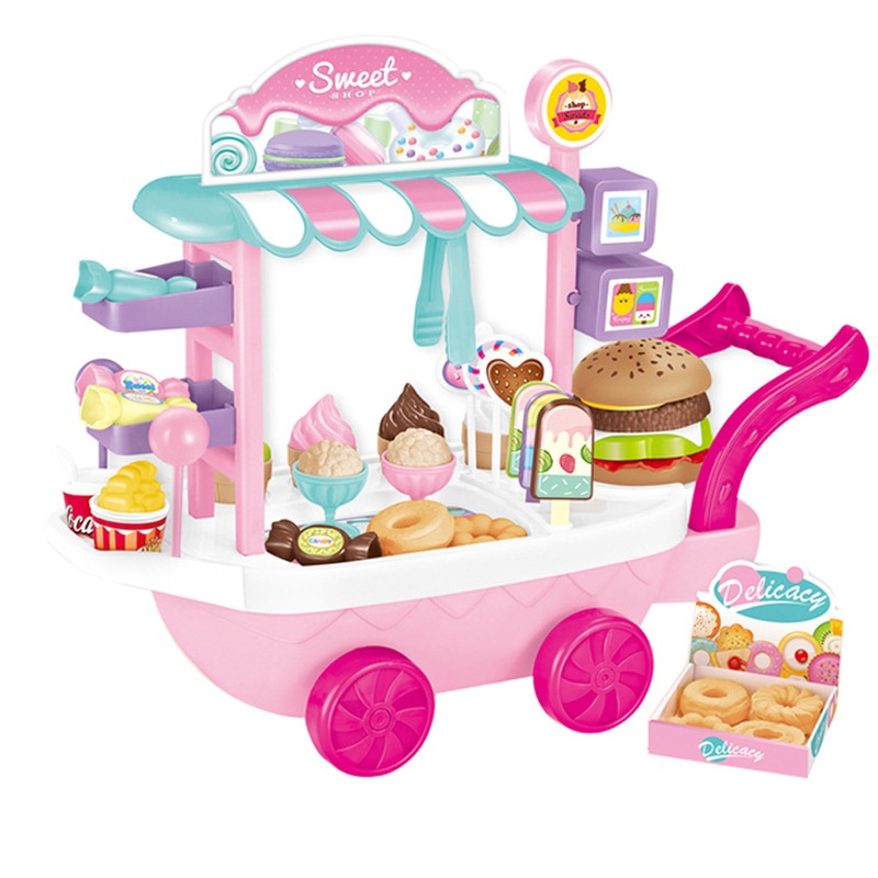 Buy Mini Dessert Ice Cream Cart Toy Set Kids Pretend Toys Set MyDeal