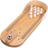 Mini Tabletop Bowling Game Set Kids Adults Interactive Toy