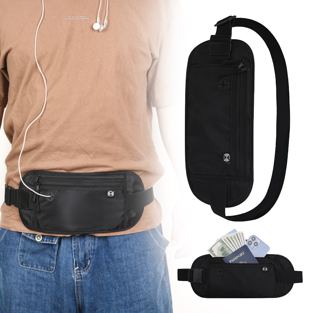 Money Belt for Travel purse RFID Slim Passport Holder Travel Pouch to Protect Wallet Bag