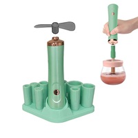 Nail Lacquer Shaker Kit Eyelash Glue Shaker with 2 Connectors and 8 Sizes of Caliber Silicone Sleeeves