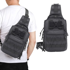Outdoor Military Sport Chest Bag Shoulder Bag Men Sling Bag Zipper Crossbody Chest Bag