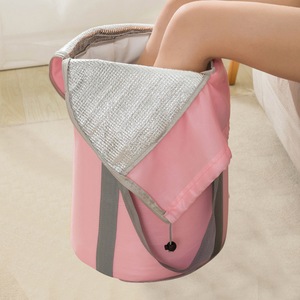 Outdoor Travel Foldable Foot Bath Bucket Portable Foot Spa Soaking Bucket with Storage Bag