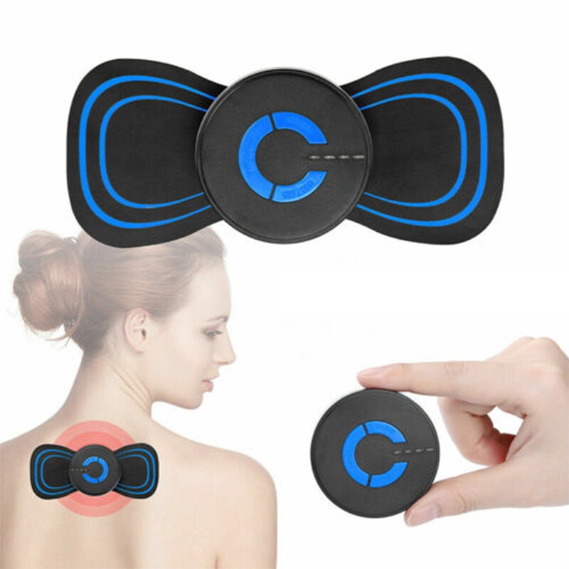 Buy Portable Electric Neck Back Massager EMS Cervical Massage Patches ...