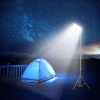 Portable LED Camping Lantern with Adjustable Height Tripod for Outdoor