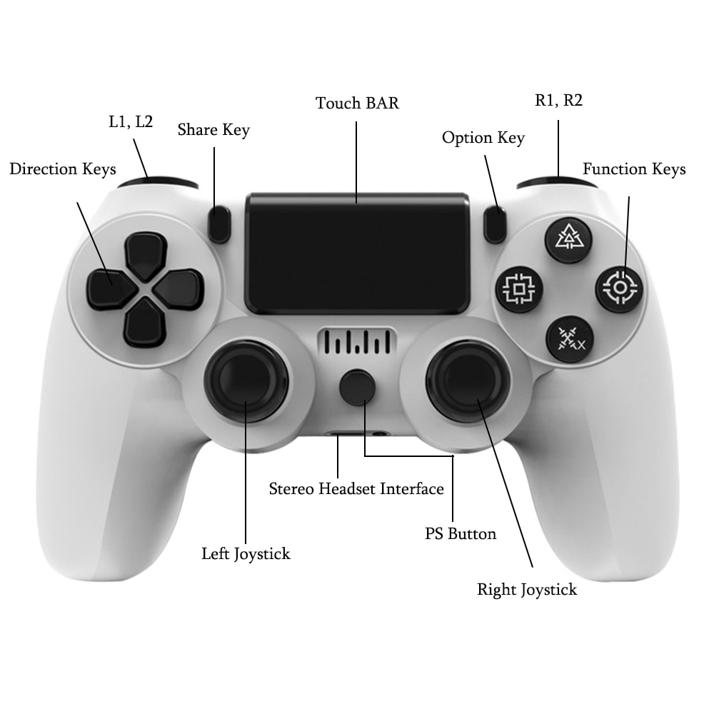 Ps4 Controller Button Functions Buy PS4 DualShock Compatible