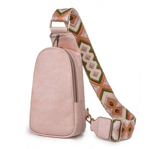 PU Leather Crossbody Sling Bag Multipurpose Chest Bag for Women