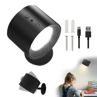 Rechargeable Magnetic LED Wall Sconce Wall Mounted Lamp Cordless Wall Light for Reading Study Bedside