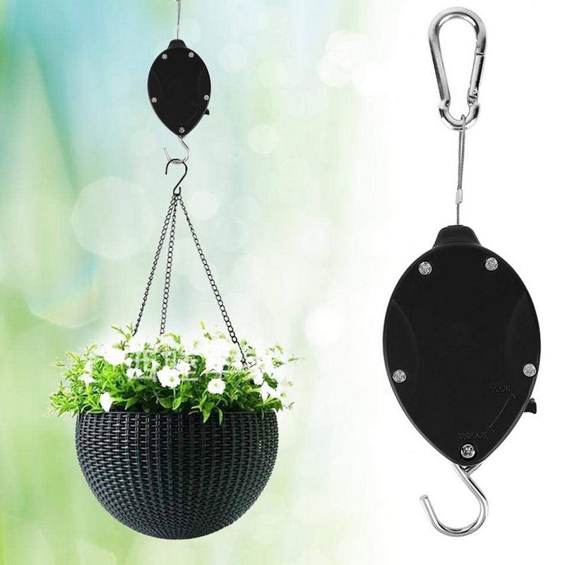 Buy Retractable Hanging Hook Basket Pull Down Hanger Garden Plant Pot Hooks  - MyDeal
