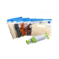 Reusable Food Vacuum Sealer Bag with Manual Pump