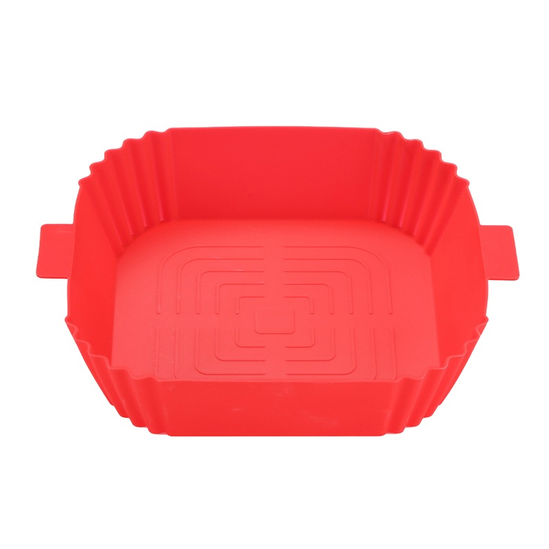 Buy Reusable Square Air Fryer Silicone Pot Oven Baking Tray Pan Air