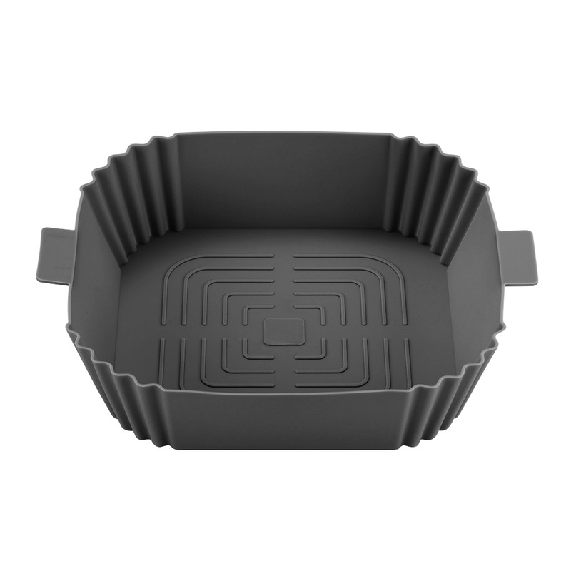 Buy Reusable Square Air Fryer Silicone Pot Oven Baking Tray Pan Air