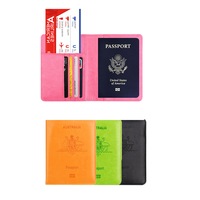 RFID Blocking Travel Passport Holder Travel Passport Wallet Case for Men and Women