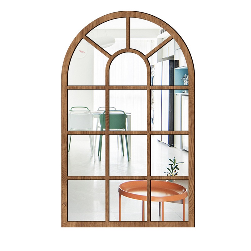 Buy Selfadhesive Arched/Rectangular Acrylic Wall Mirror Window Sticker