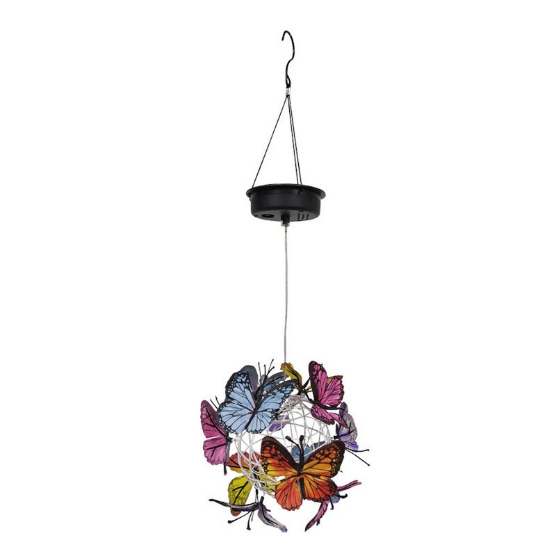 Buy Solar Butterfly Ball Hanging Lights Outdoor Garden Pendant MyDeal