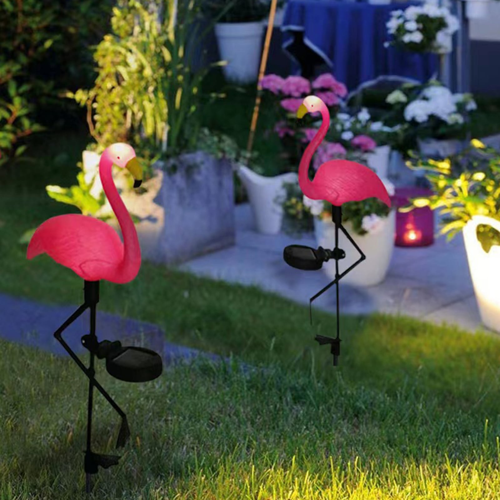 Pink solar deals garden lights