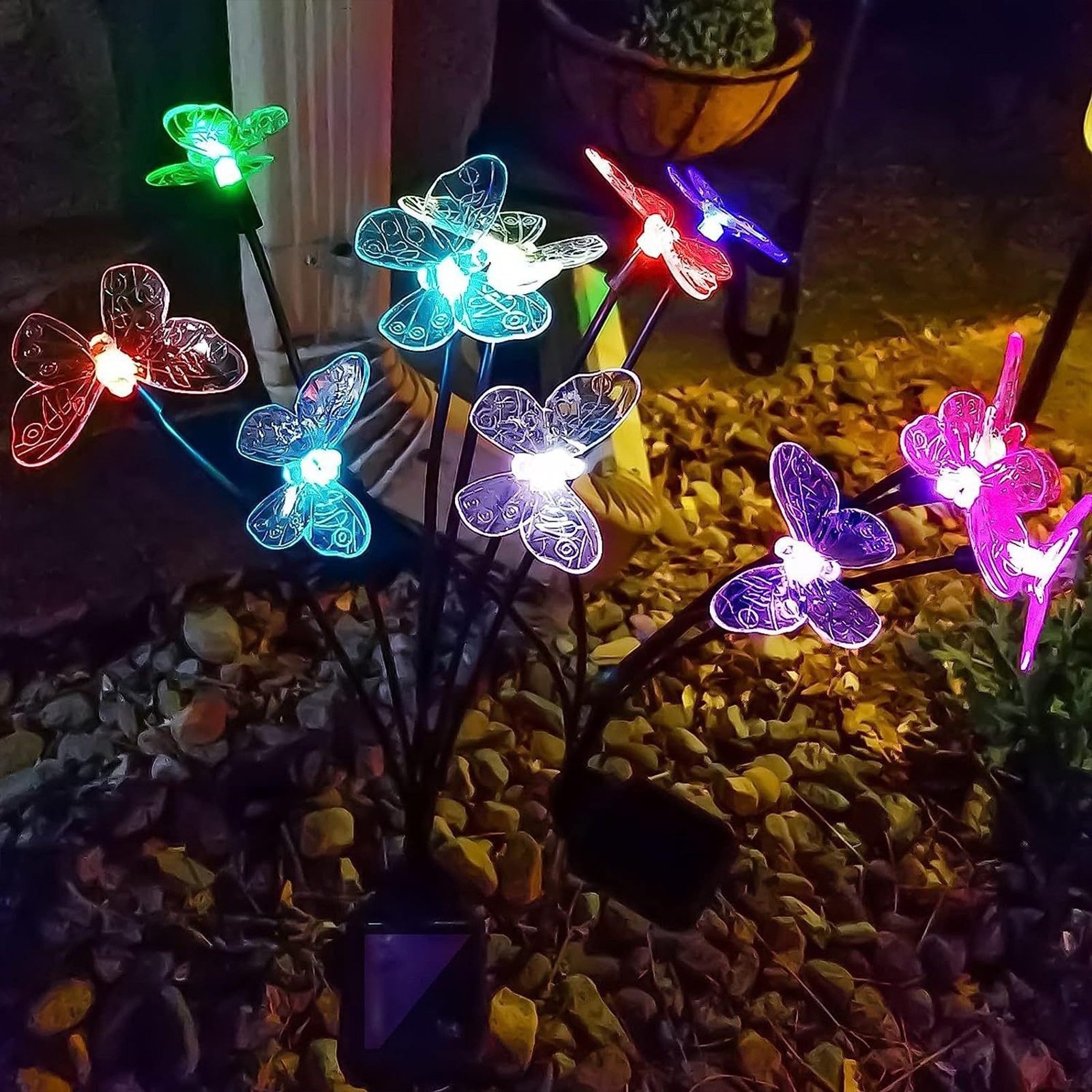 Solar powered deals stake garden lights