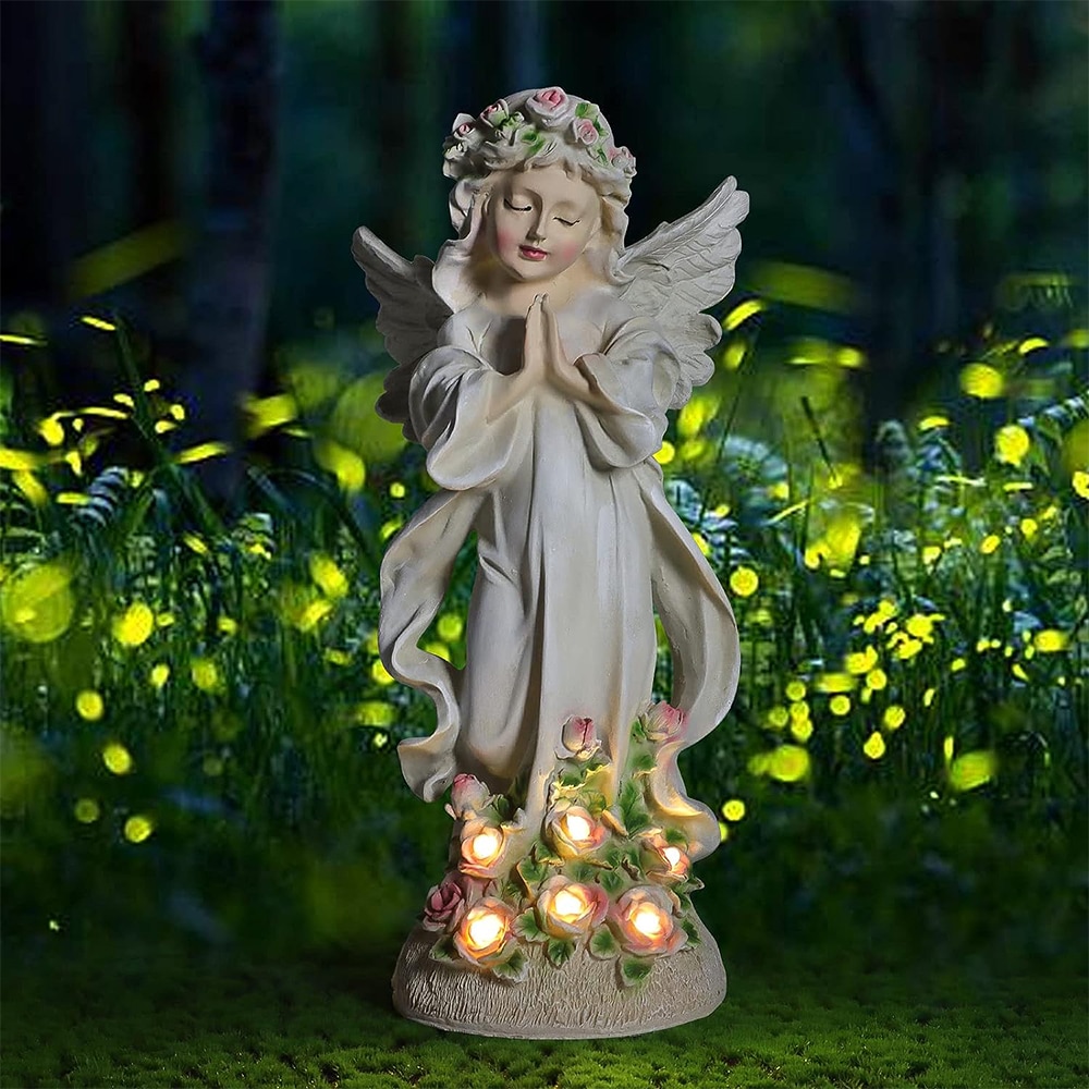 Angel solar store garden lights